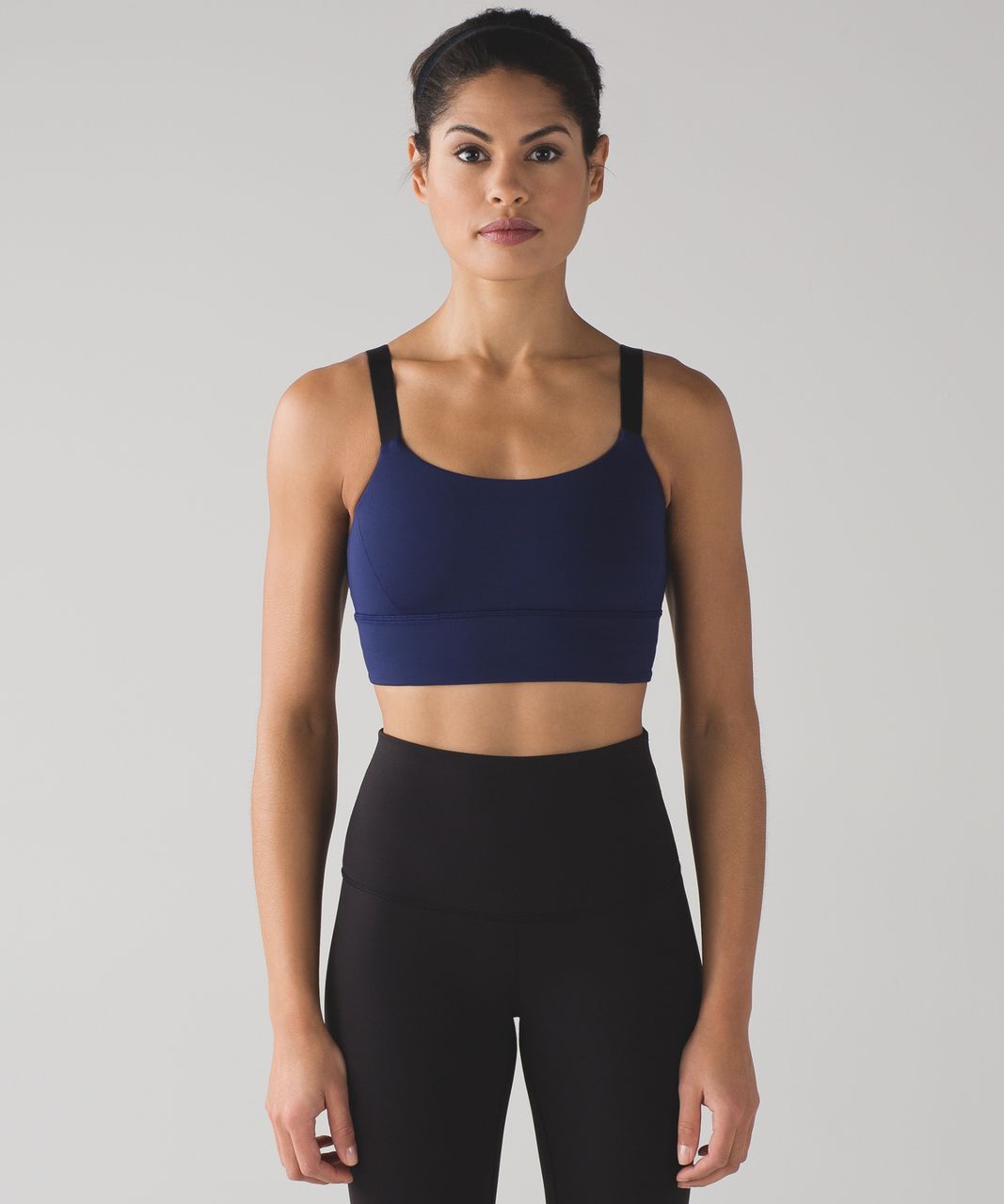 Lululemon Sports Bra Women’s 6 Blue Both Ways Bra Adjustable Straps  Activewear