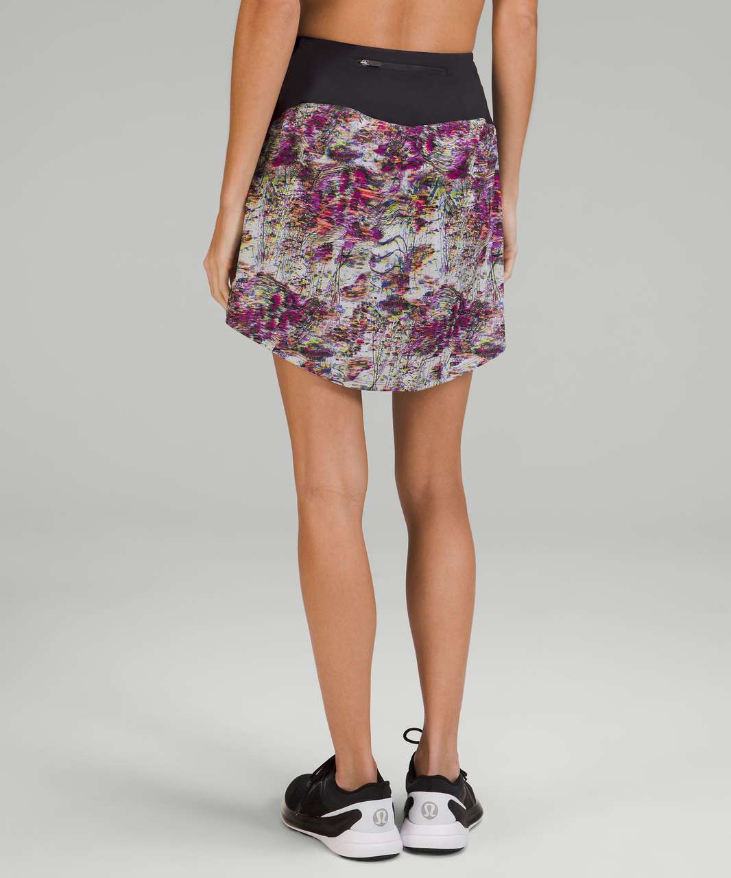 Lululemon Limited Edition Swift High-Rise Long Running Skirt - Firework Floral Multi / Black