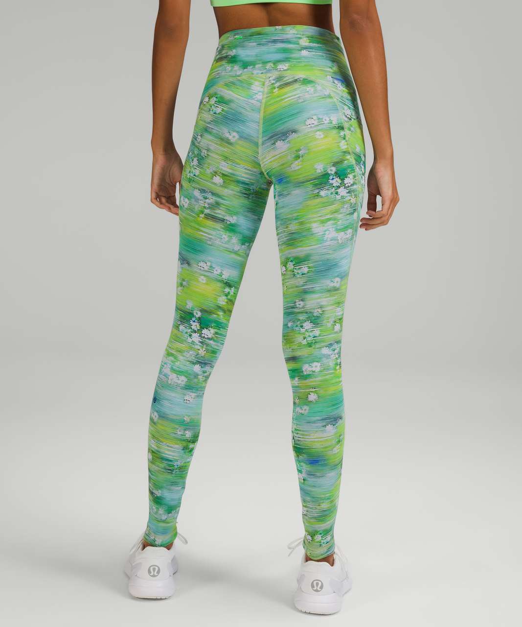 Lululemon HR Running Tight 28 Brushed Nulux Floral Multicolor 6