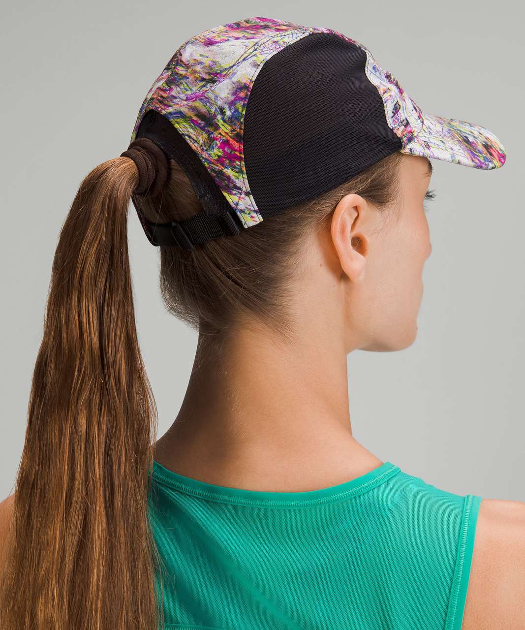 Lululemon Fast and Free Womens Running Hat Special Edition *Elite - Firework Floral Multi / Black