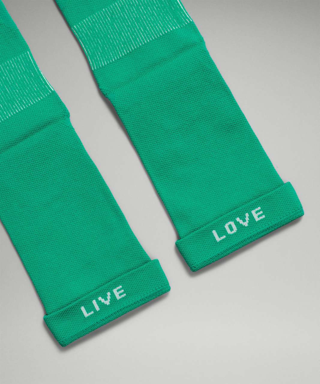 Lululemon Womens Power Stride Crew Sock 2 Pack - Pow Pink / Maldives Green