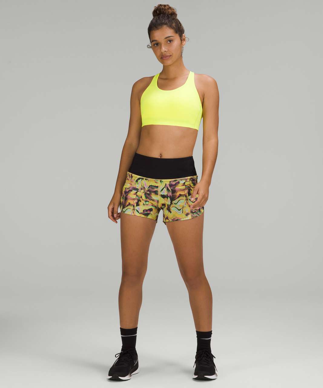 Lululemon Limited Edition lululemon Energy Bra *High Support, B–DDD Cups - Electric Lemon