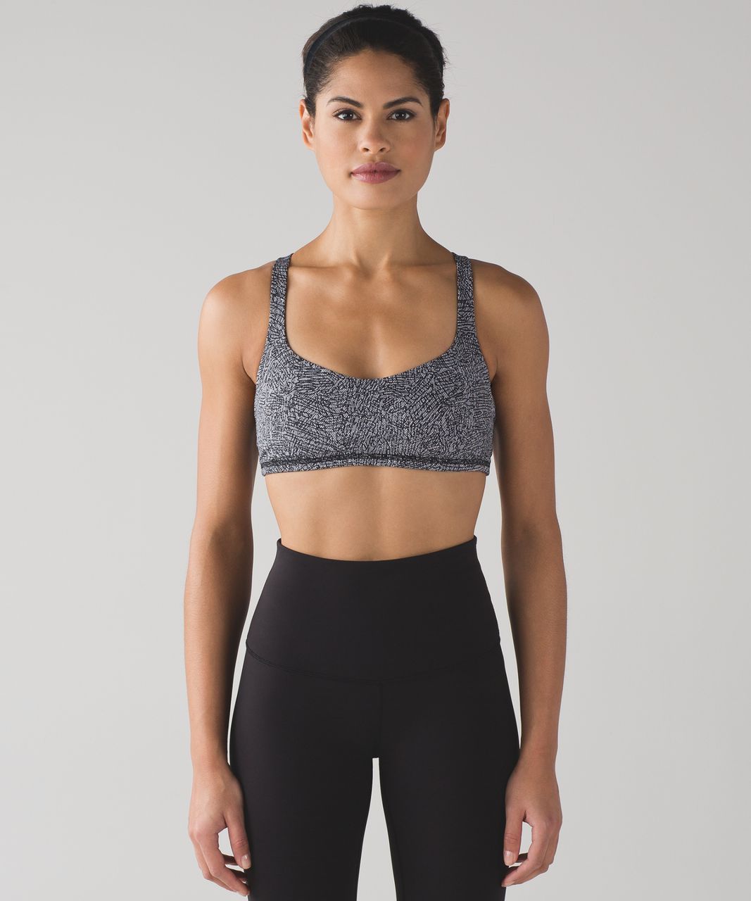 Lululemon Free To Be Bra - Line Up White Black (First Release)