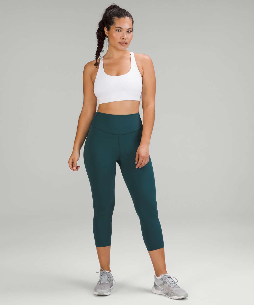 Lululemon Base Pace High-Rise Crop 23 - Misty Glade - lulu fanatics