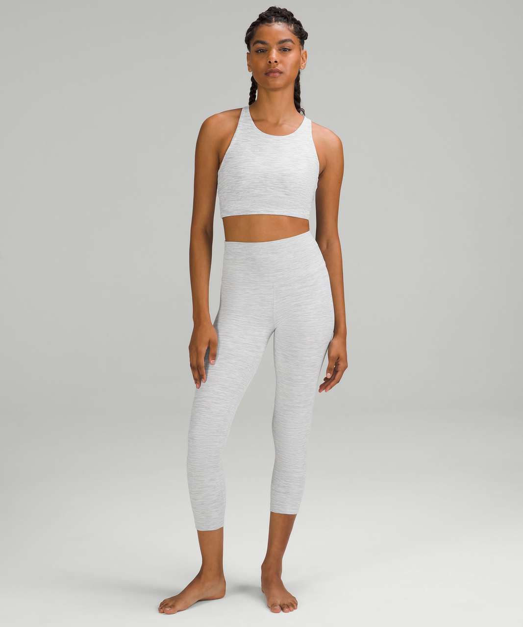 Lululemon Free to Be High-Neck Longline Bra - Wild *Light Support, A/B Cup - Wee Are From Space Nimbus Battleship / Sonic Pink