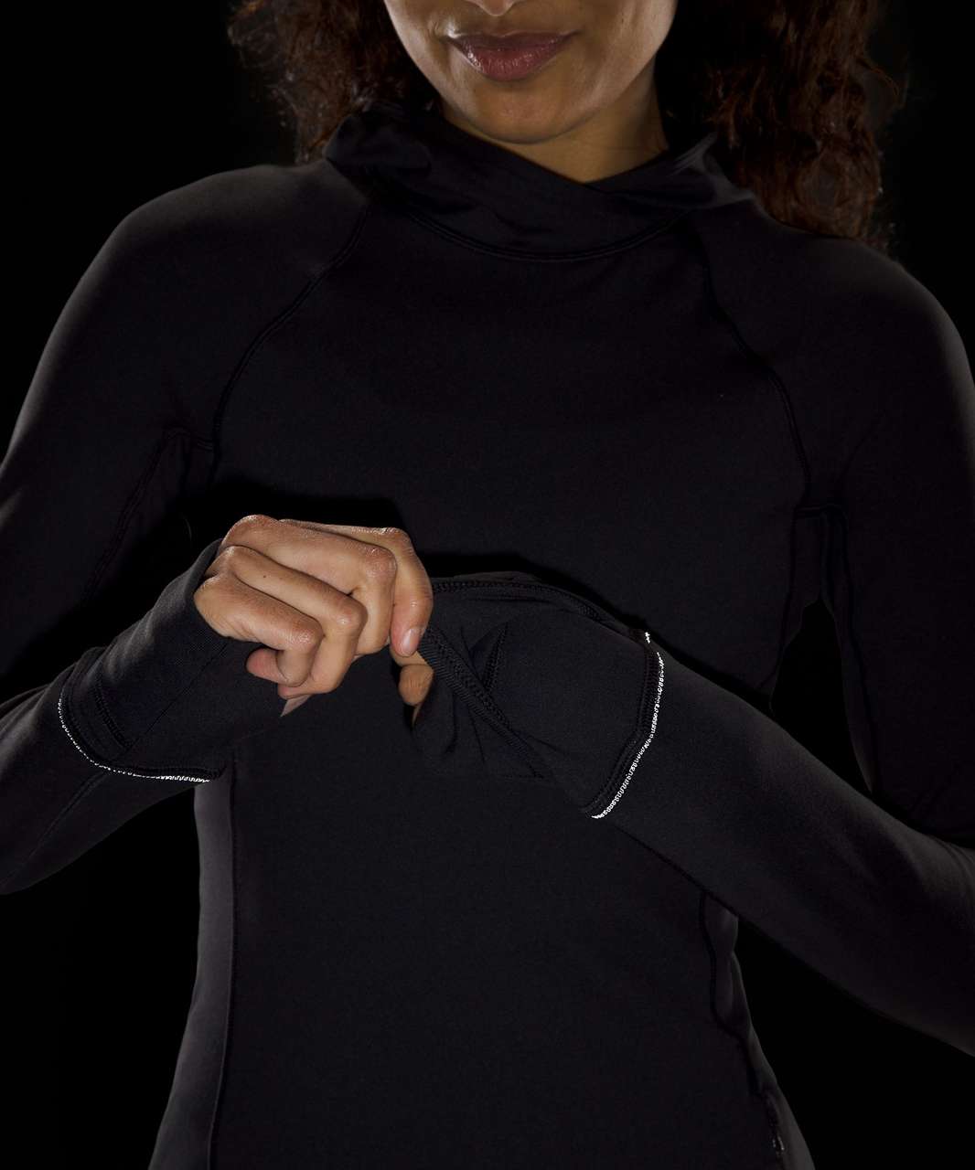 Lululemon Its Rulu Run Long Sleeve Hoodie - Black