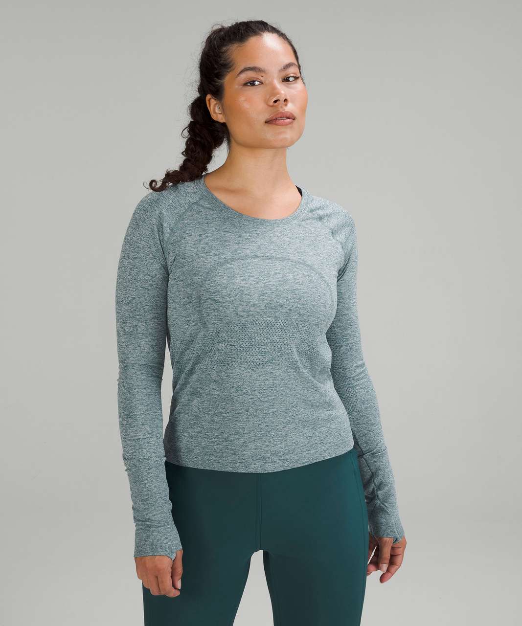 NEW Women Lululemon Swiftly Tech Long Sleeve 2.0 Rainforest Green