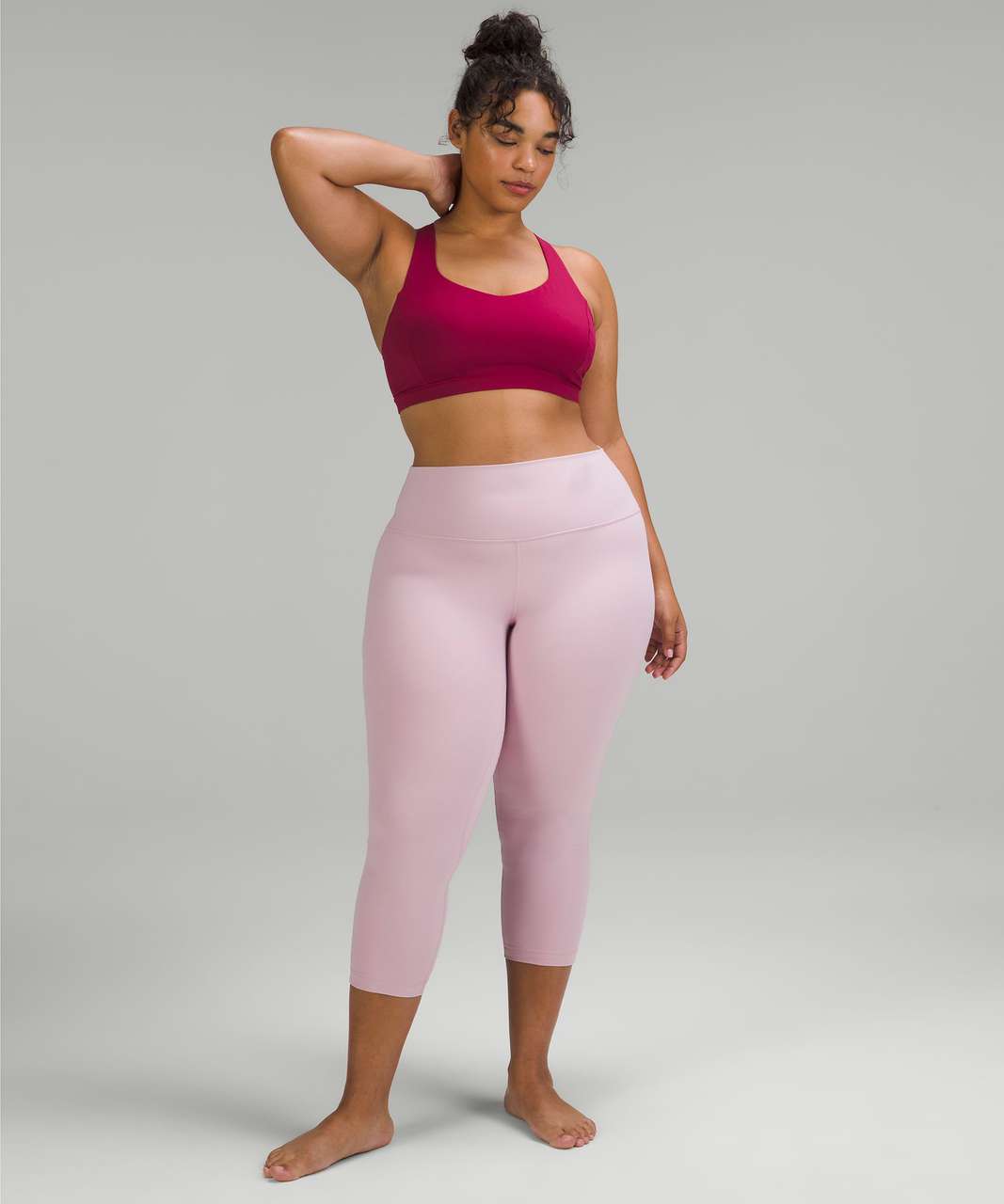 Lululemon Free to Be Serene Bra *Light Support, C/D Cup - Pomegranate / Peony Pink