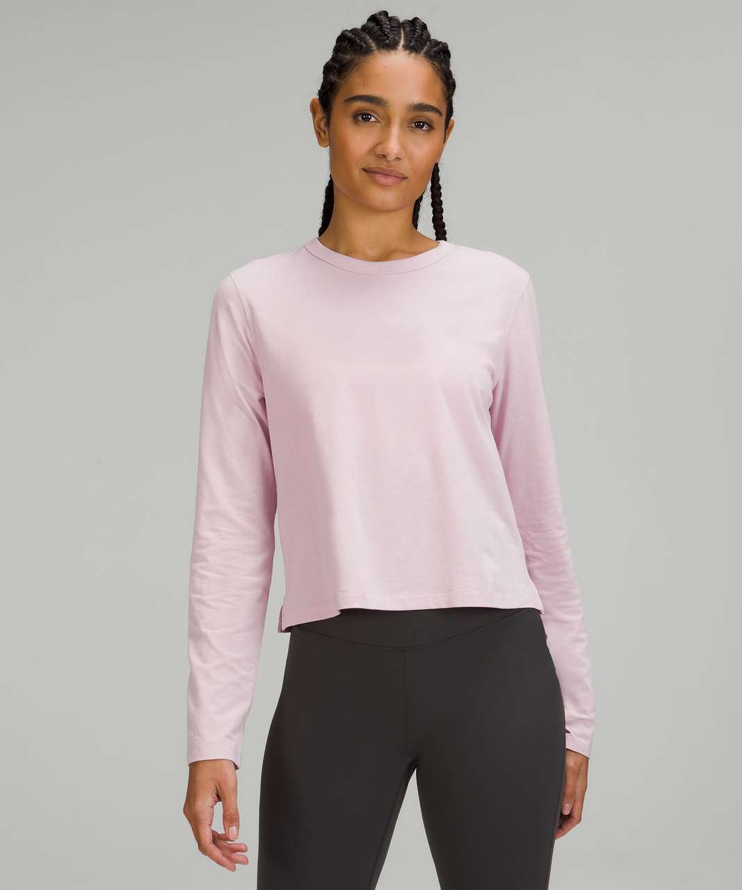 Lululemon Scuba Crew - Pink Puff - lulu fanatics  Long sleeve tshirt men,  Outerwear women, French terry fabric