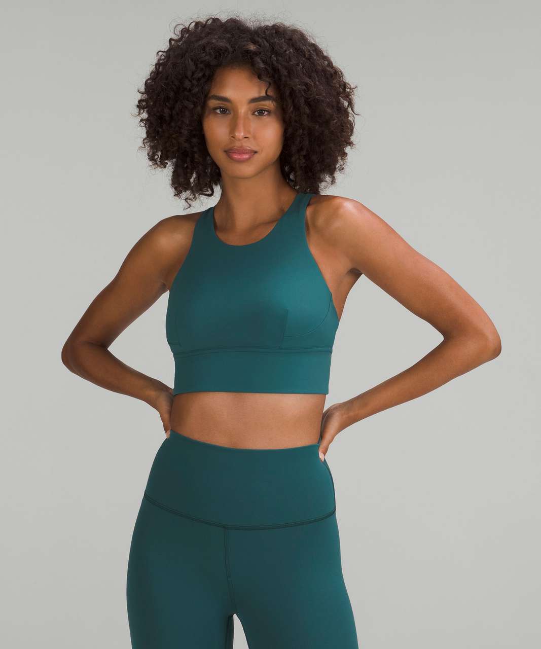 Lululemon Flow Y Nulu Longline Bra *Light Support, A–C Cups - Meadowsweet  Pink - lulu fanatics