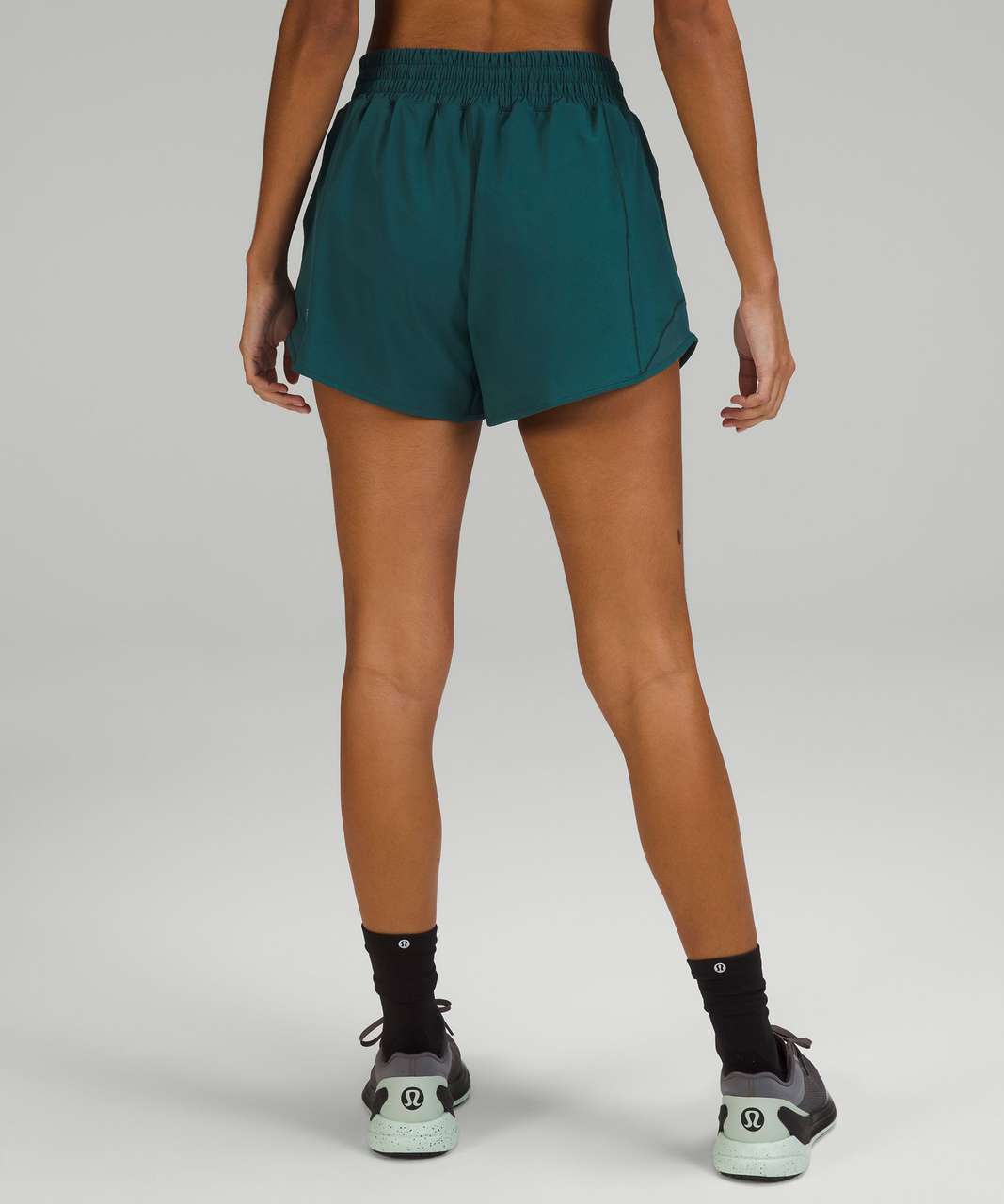 Lululemon Hotty Hot High-Rise Lined Short 4 - Electric Turquoise - lulu  fanatics