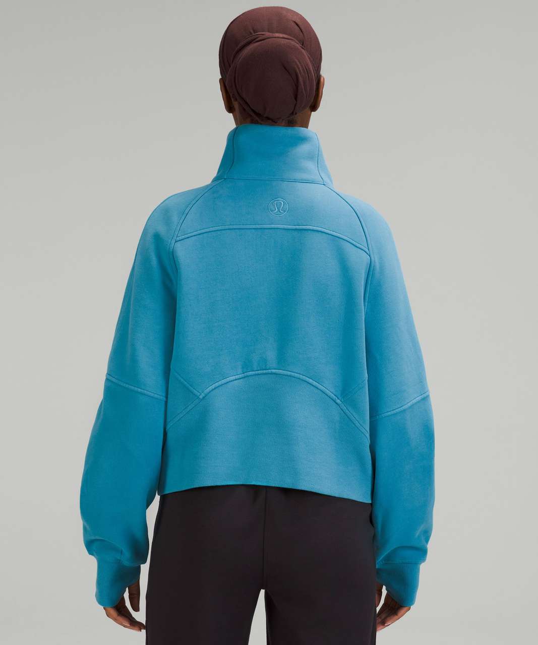 Scuba Oversized Funnel-Neck Half Zip