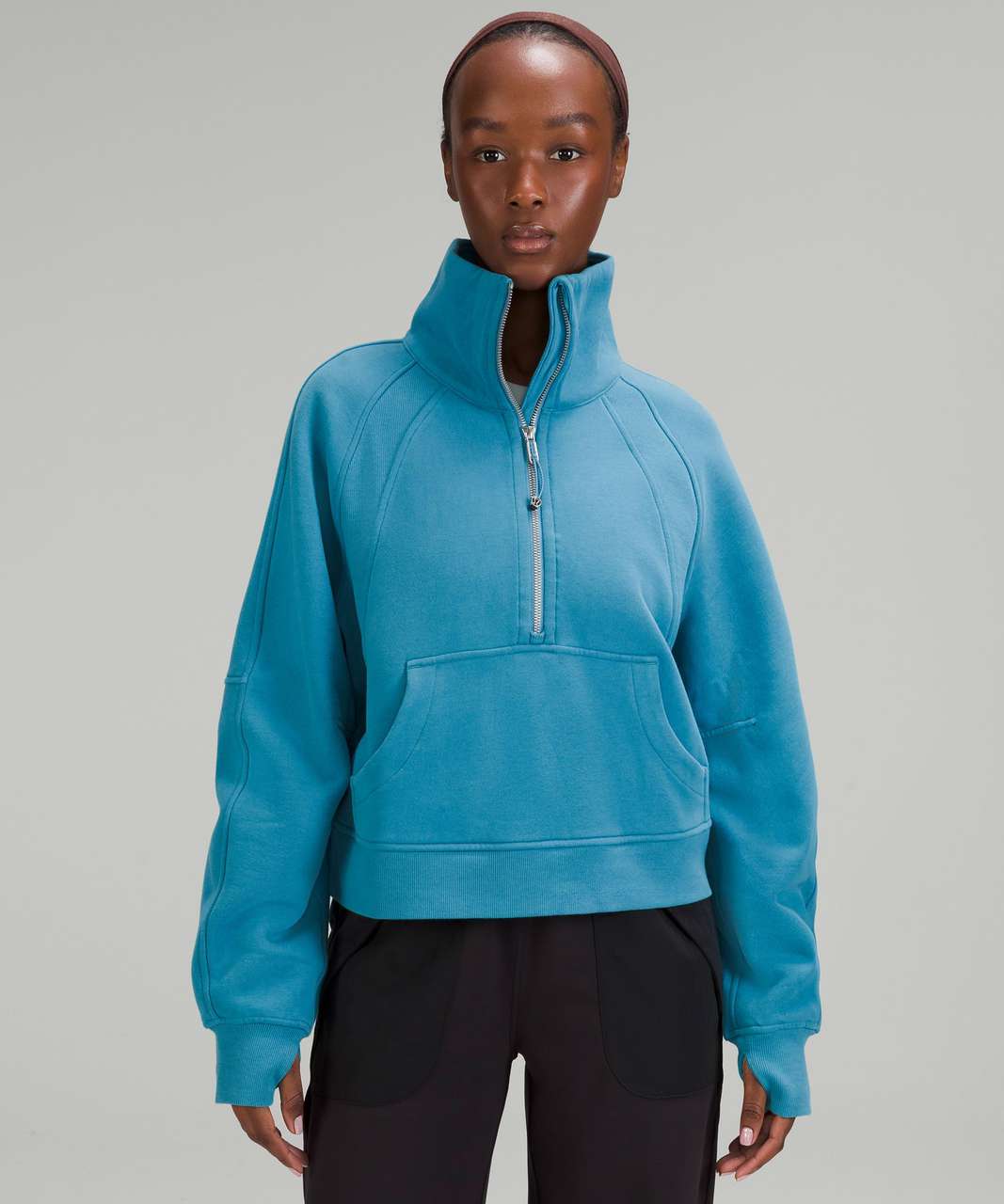 Scuba Oversized Funnel-Neck Full Zip *Long