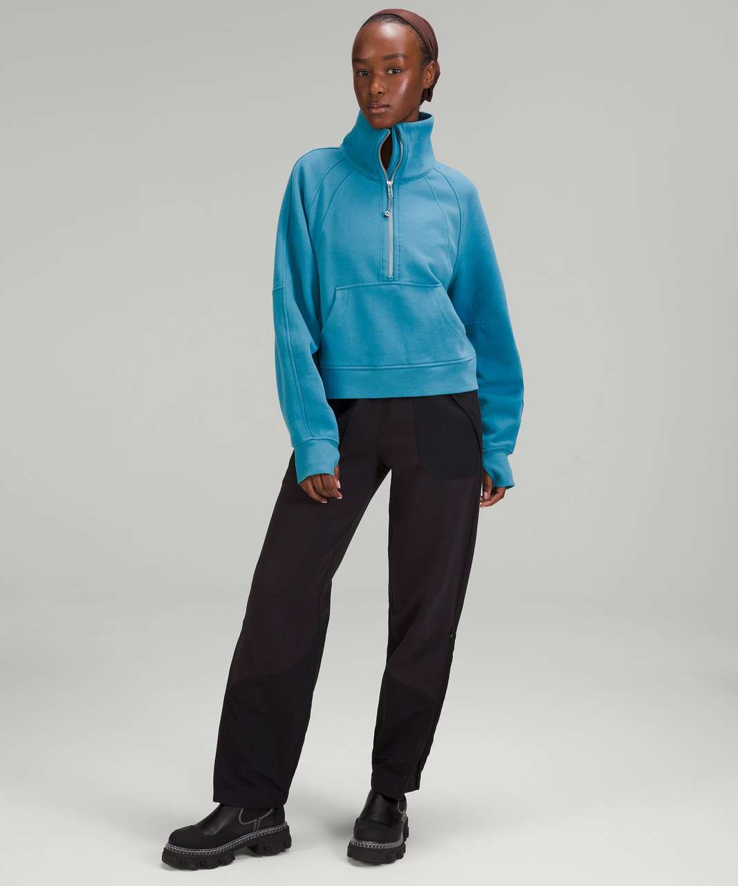 Lululemon Scuba Oversized Funnel Neck Half Zip - Oceanic