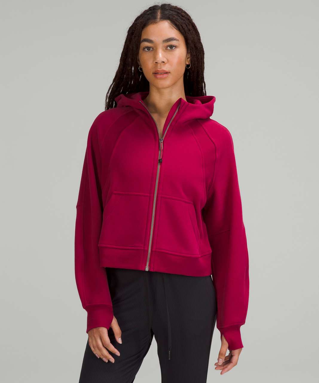 Lululemon Scuba Oversized Full Zip Hoodie - Pomegranate