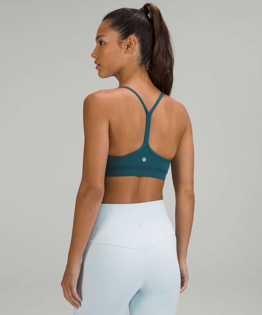 Lululemon Flow Y Nulu Bra *Light Support, A–C Cups - Green Jasper - lulu  fanatics