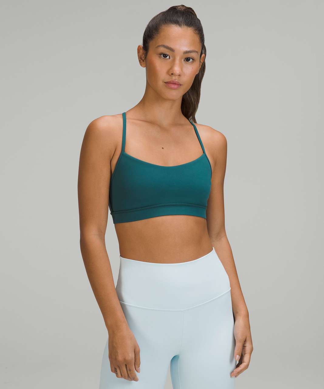 Lululemon Flow Y Nulu Bra *Light Support, A–C Cups - Green Jasper - lulu  fanatics