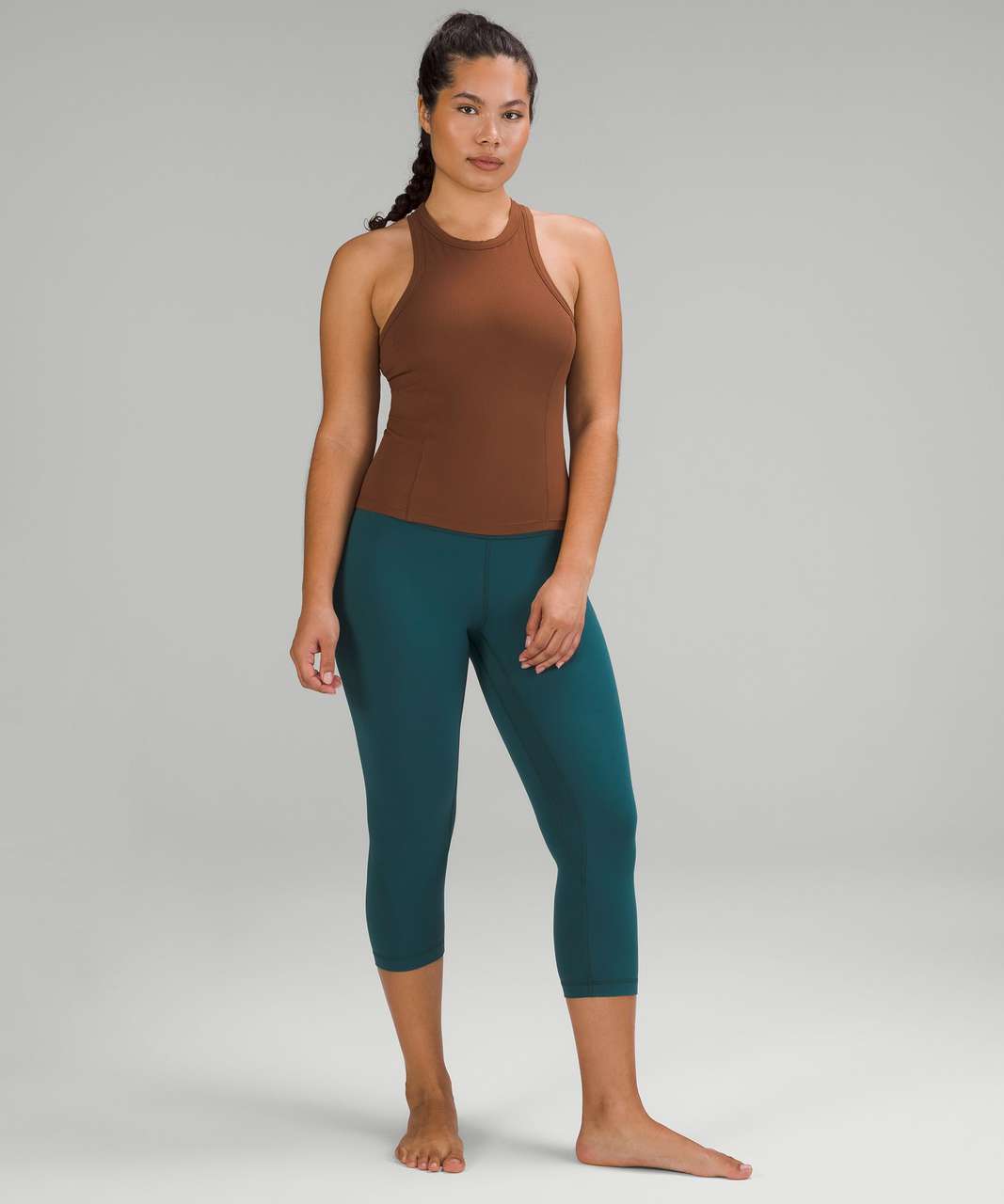 Lululemon Align High-Rise Crop 21" - Green Jasper