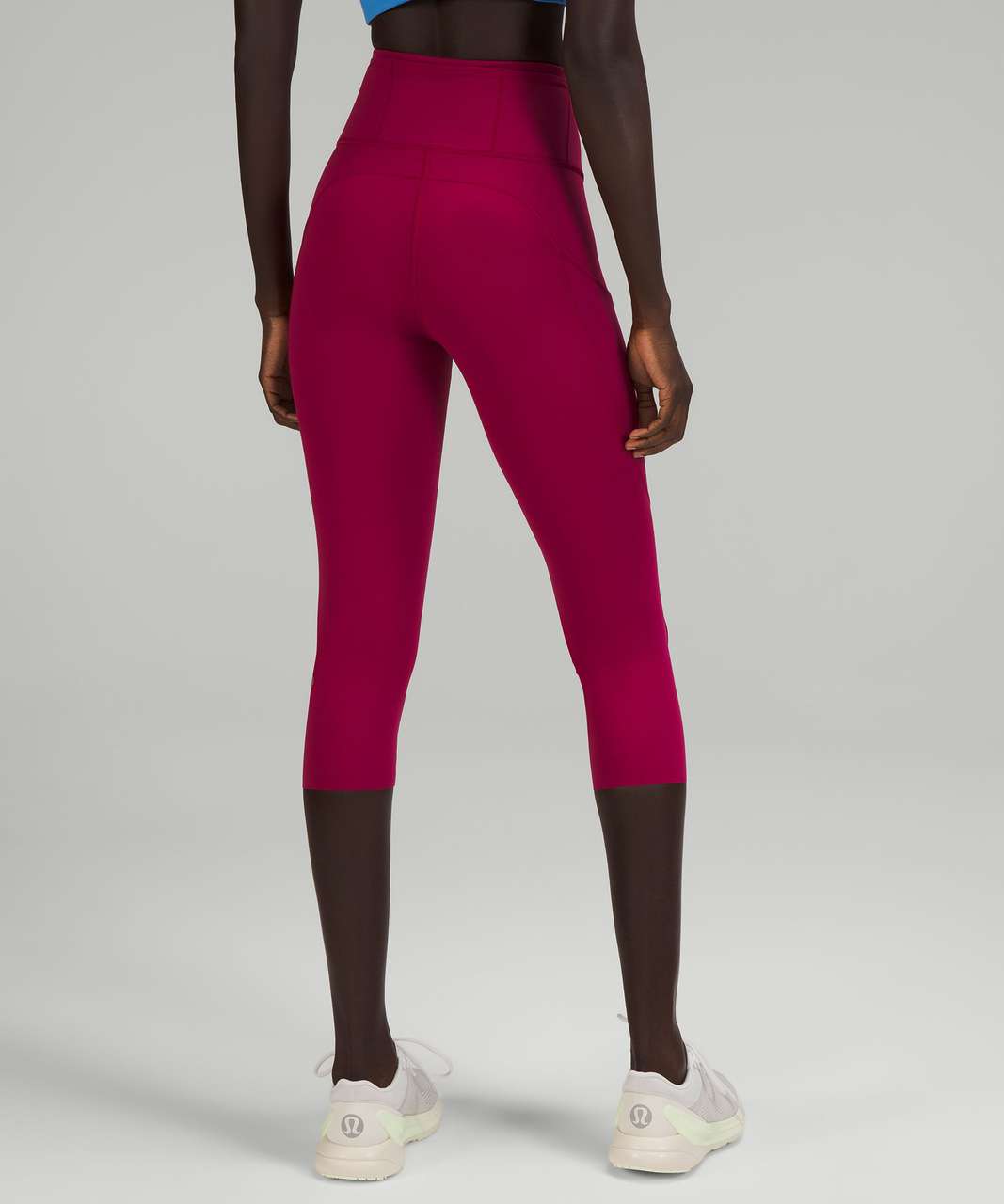 Lululemon Fast and Free High-Rise Crop 19" - Pomegranate