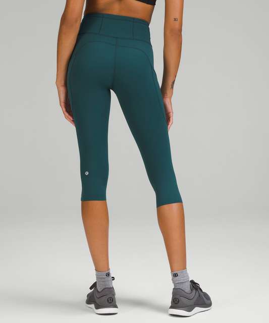 Lululemon Fast and Free High Rise Crop 23 - Dimensional Icing