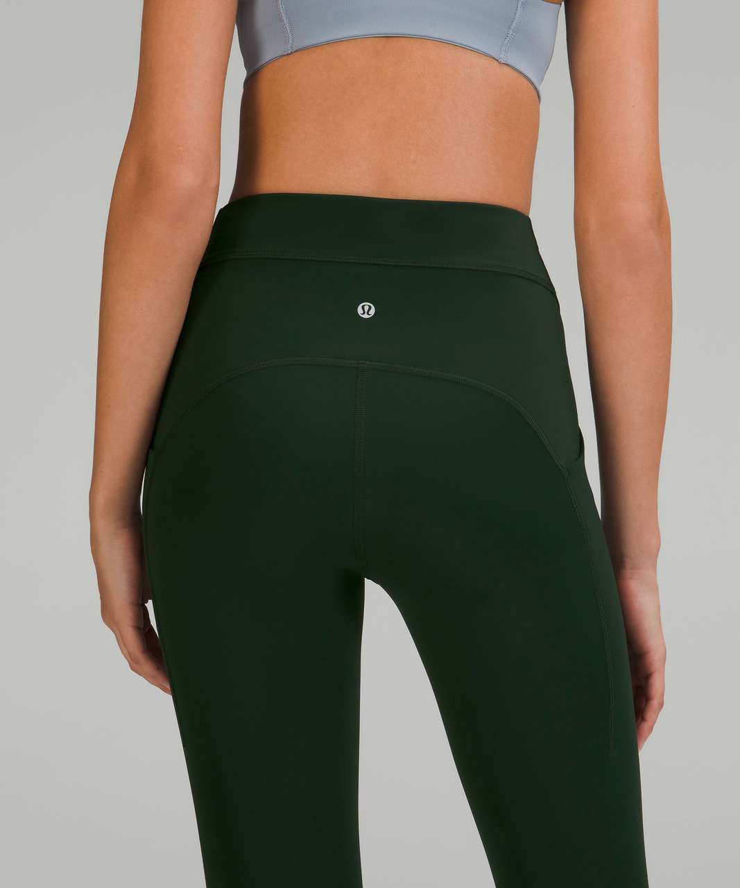 Lululemon Align Scalloped Hem High-Rise Crop 23 - Rainforest Green - lulu  fanatics