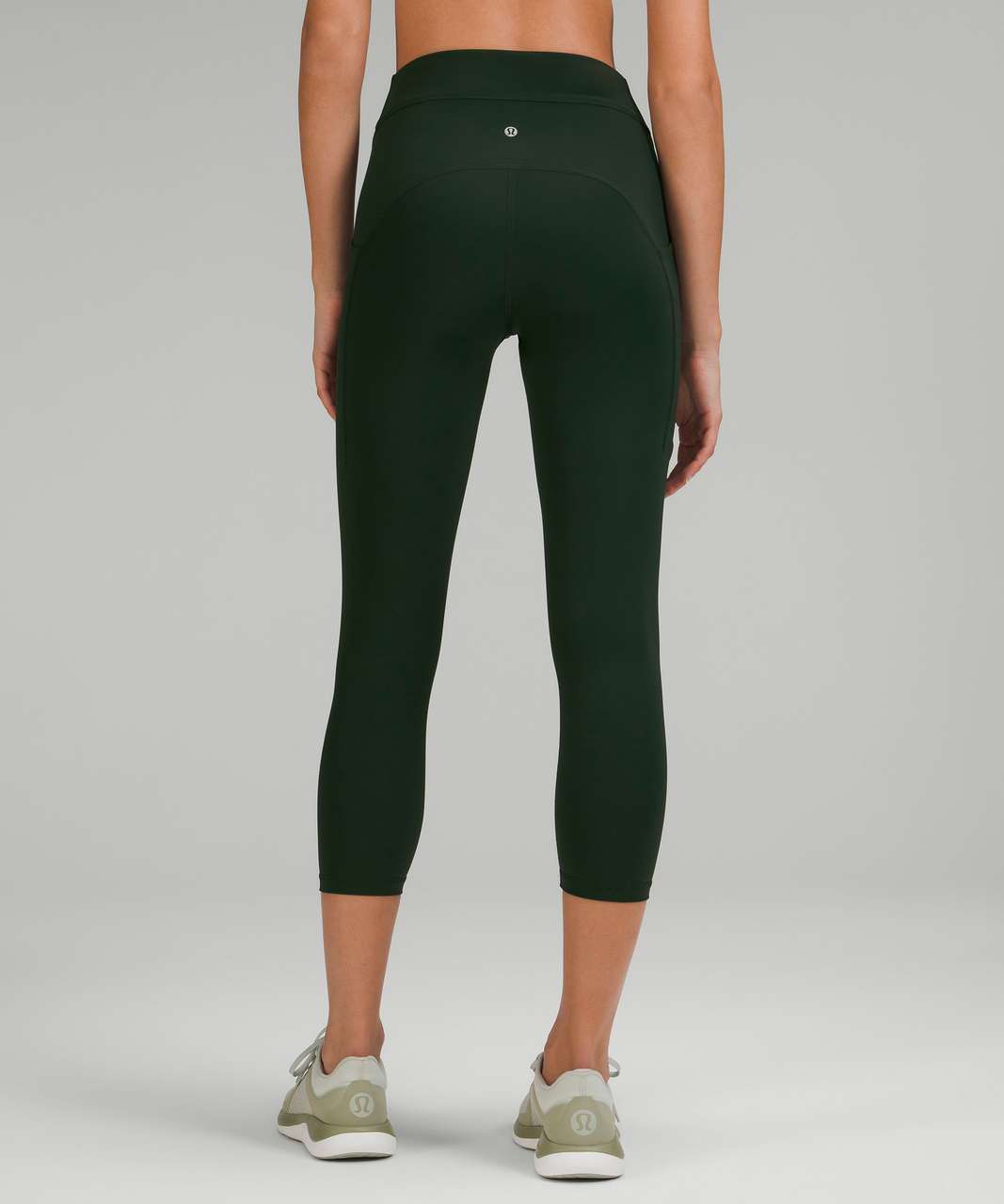 lululemon athletica, Pants & Jumpsuits, Lululemon Wunder Under Crop High  Rise Yoga Leggings Fatigue Green Size 8