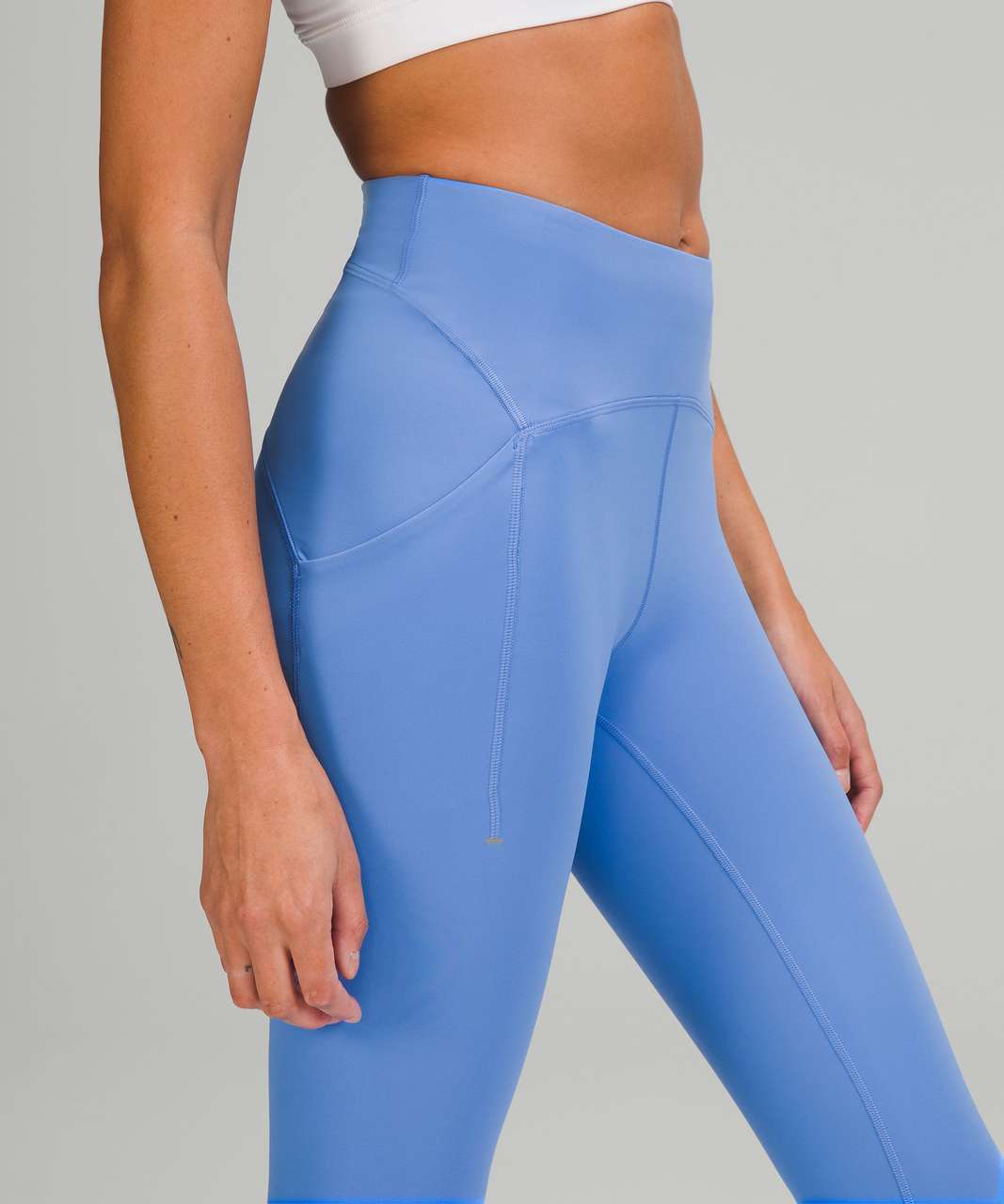 Lululemon Power Thru High Rise Crop 23 - Teal Lagoon - lulu fanatics