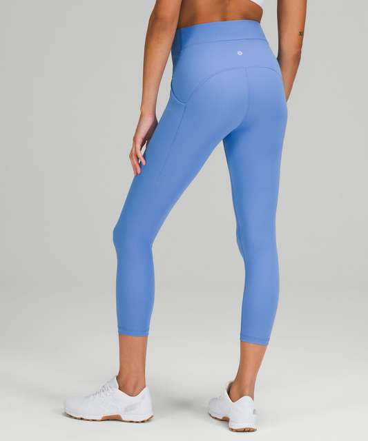 Lululemon Power Thru High-Rise Crop 23 - True Navy - lulu fanatics