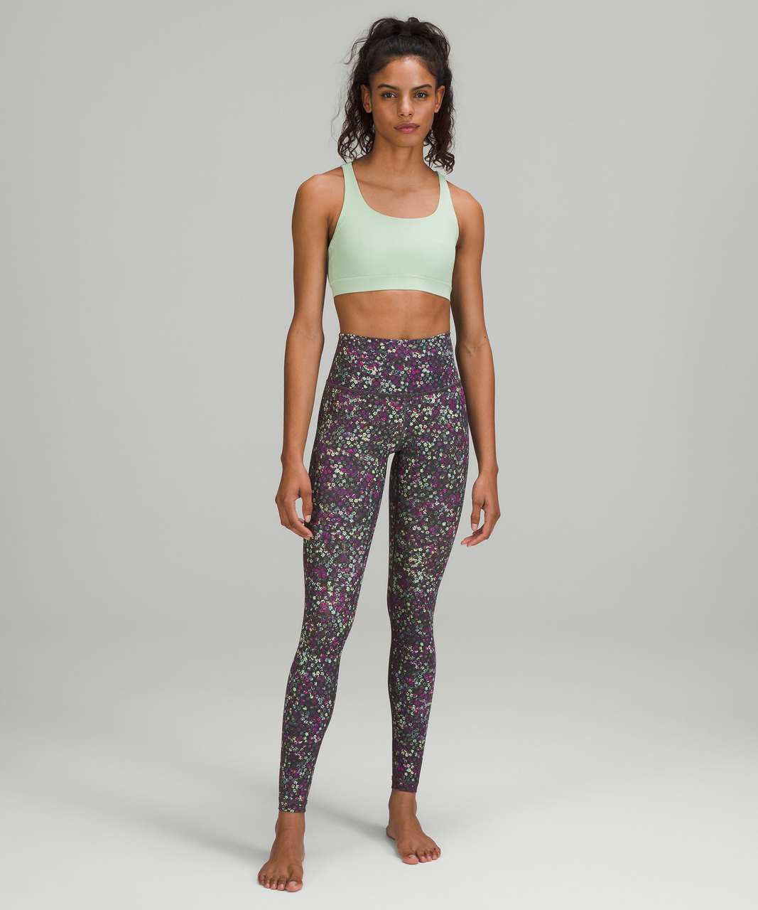 Lululemon Size 12 Floral Wunder Under High Rise Tight 28 Luxtreme