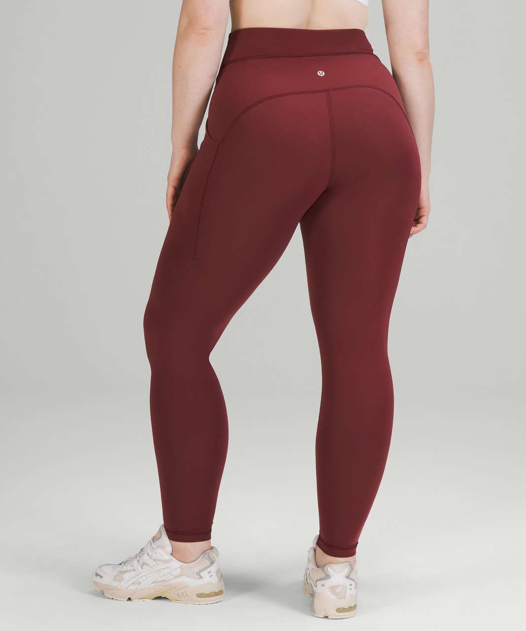 Lululemon Stretch High-Rise Pant 7/8 Length - Red Merlot - lulu fanatics