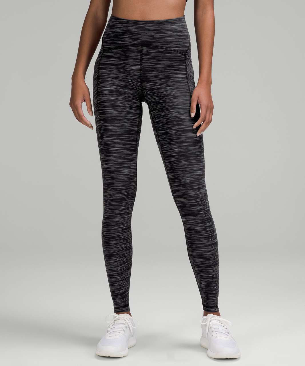 Lululemon Power Thru High-Rise Tight 28" - Heathered Black