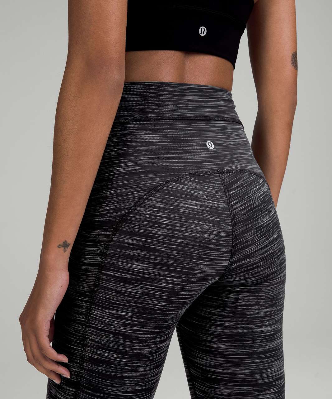 Lululemon Power Thru High-Rise Tight 28" - Heathered Black