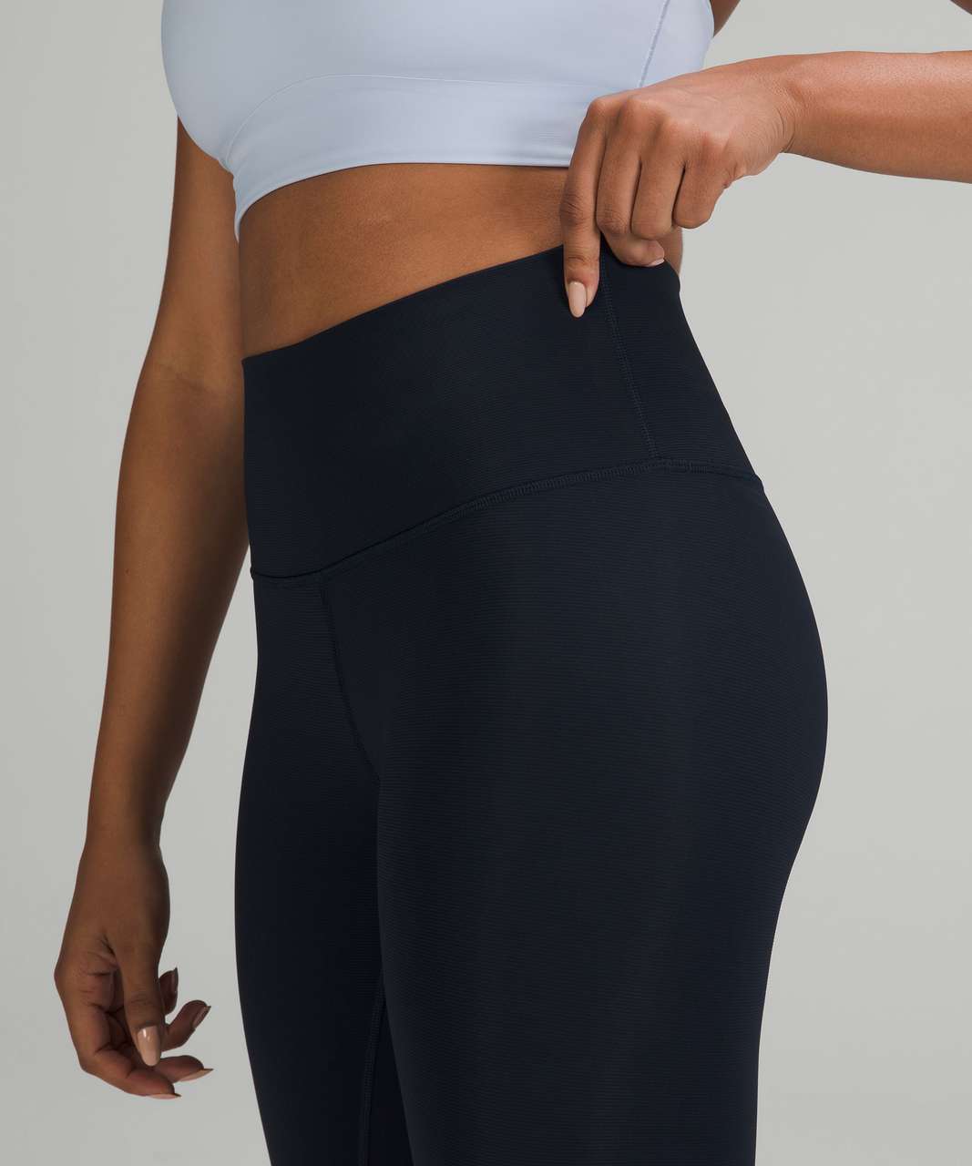 Lululemon Wunder Under High-Rise Tight 25 *Ribbed Fabric - True Navy -  lulu fanatics