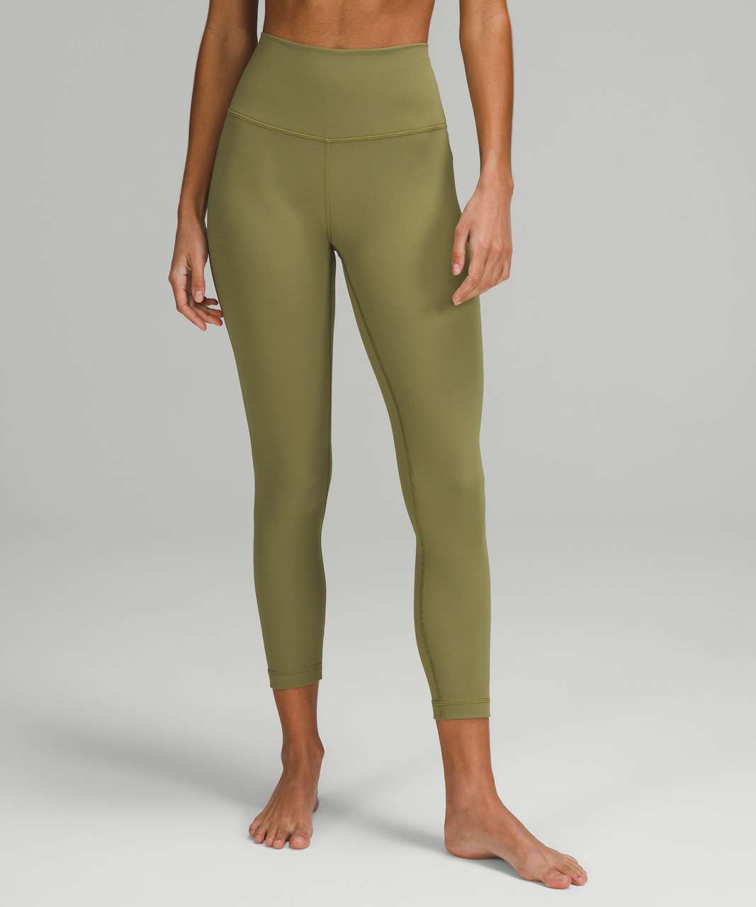 Lululemon Wunder Under High-Rise Tight 25" *Ribbed Fabric - Bronze Green