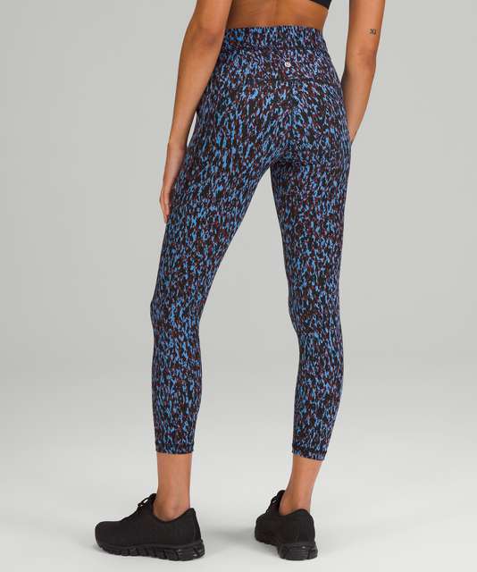 NEW! Lululemon High Rise Tight 25” Size 2 Leopard Camo Blue Nile 6922