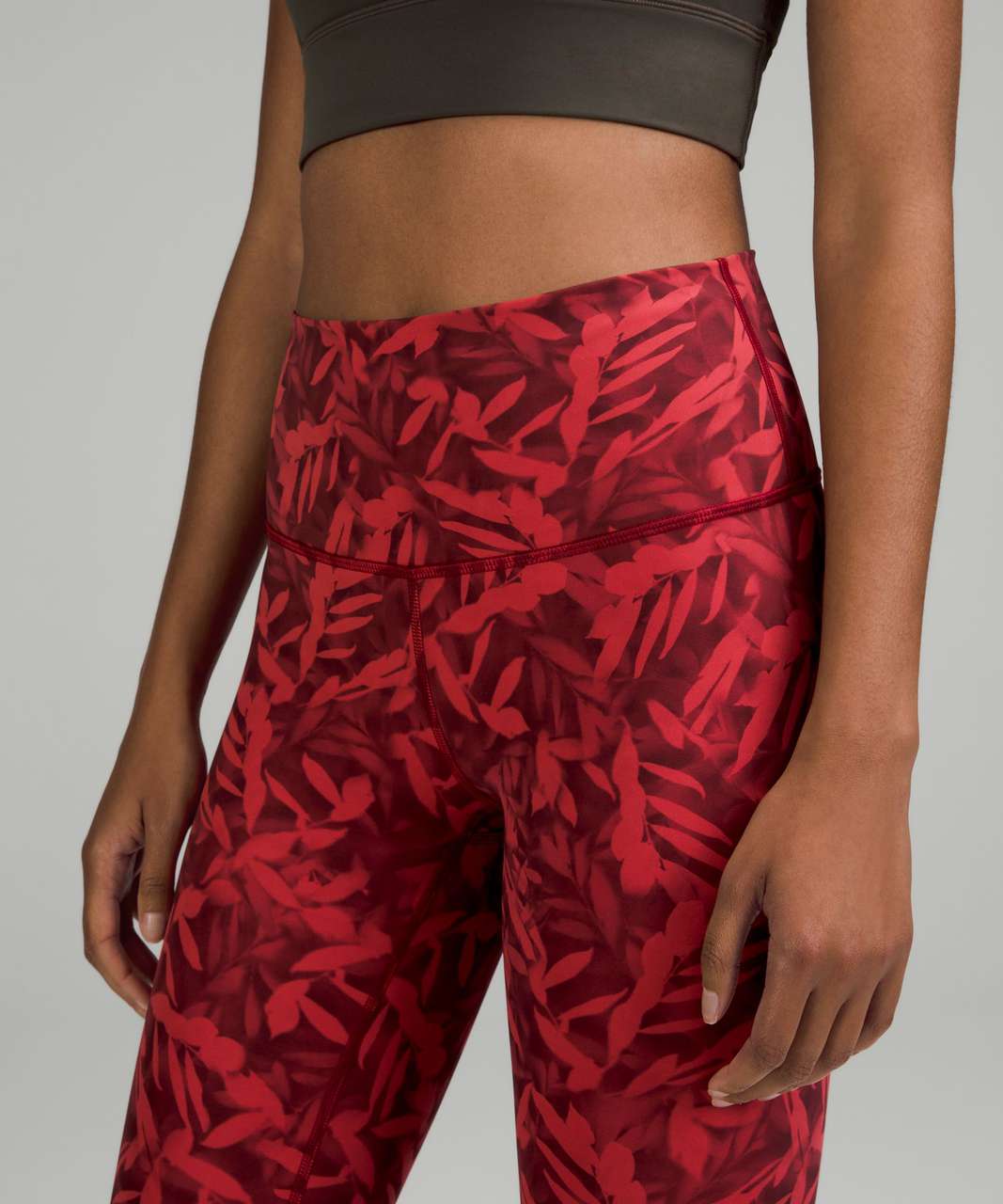 Lululemon Wunder Under High-Rise Tight 28" - Spray Leaf Fireside Red Multi