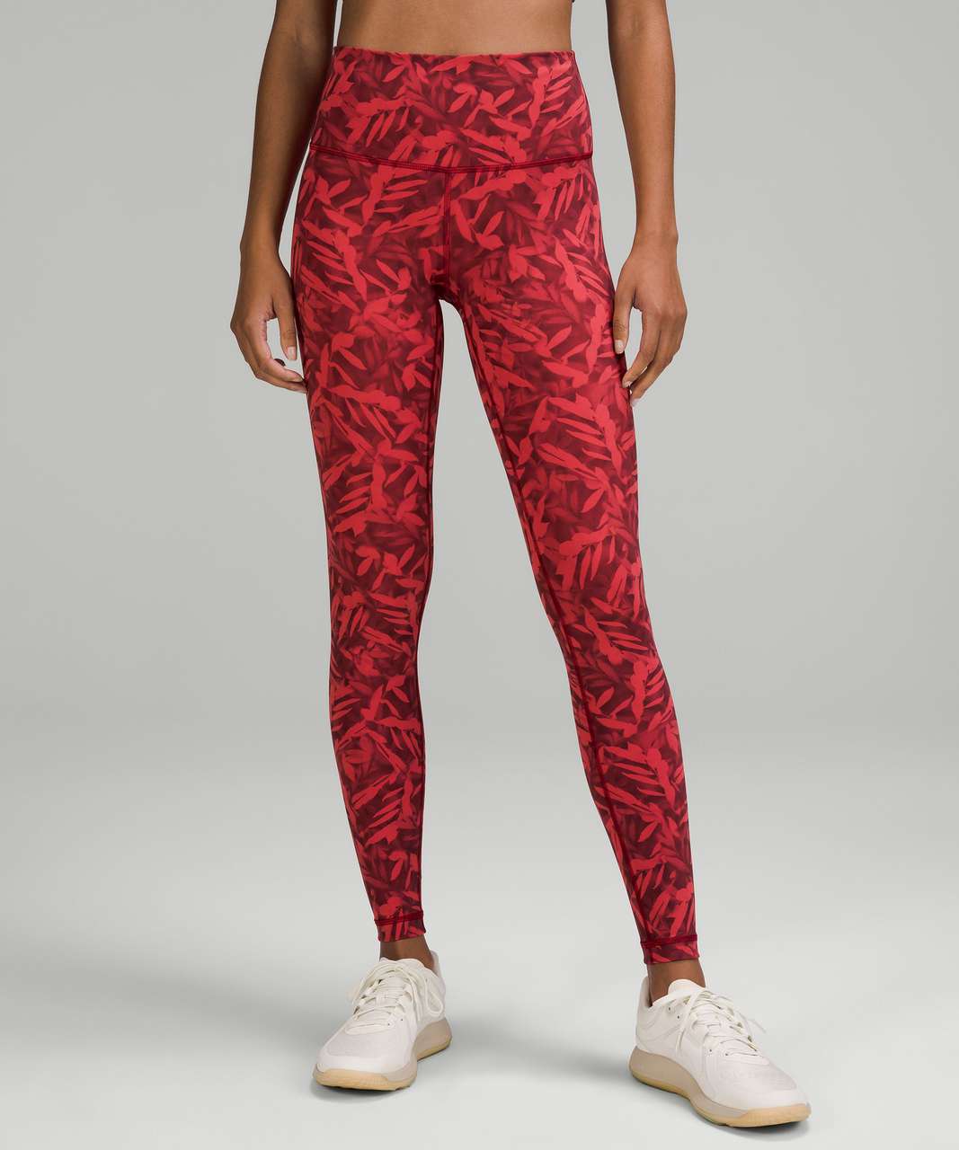 Lululemon Wunder Under High-Rise Tight 28" - Spray Leaf Fireside Red Multi