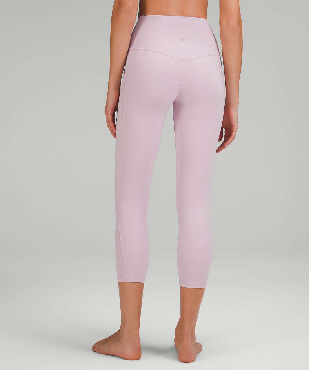 Lululemon Align High-Rise Crop 23 - Diamond Dye Seashell Smoky Topaz Graphite  Grey - lulu fanatics