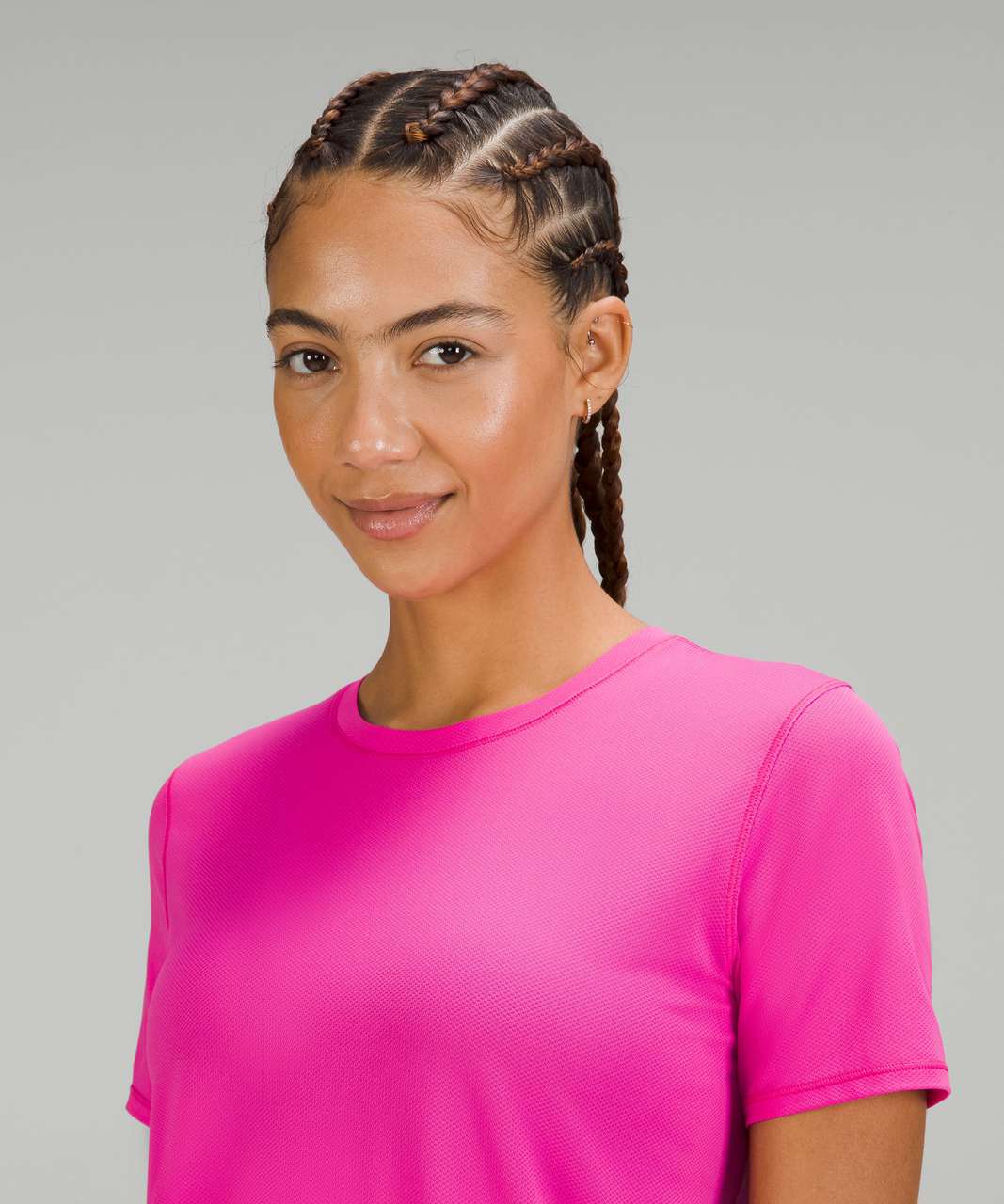 Lululemon High-Neck Running and Training T-Shirt - Sonic Pink