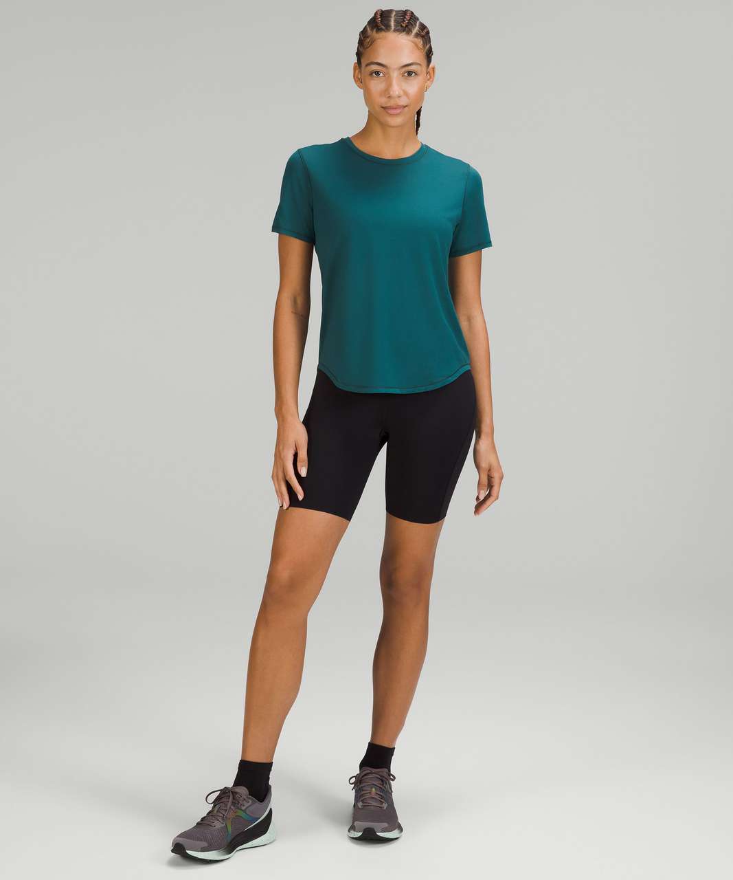 Lululemon High-Neck Running and Training T-Shirt - Lilac Smoke