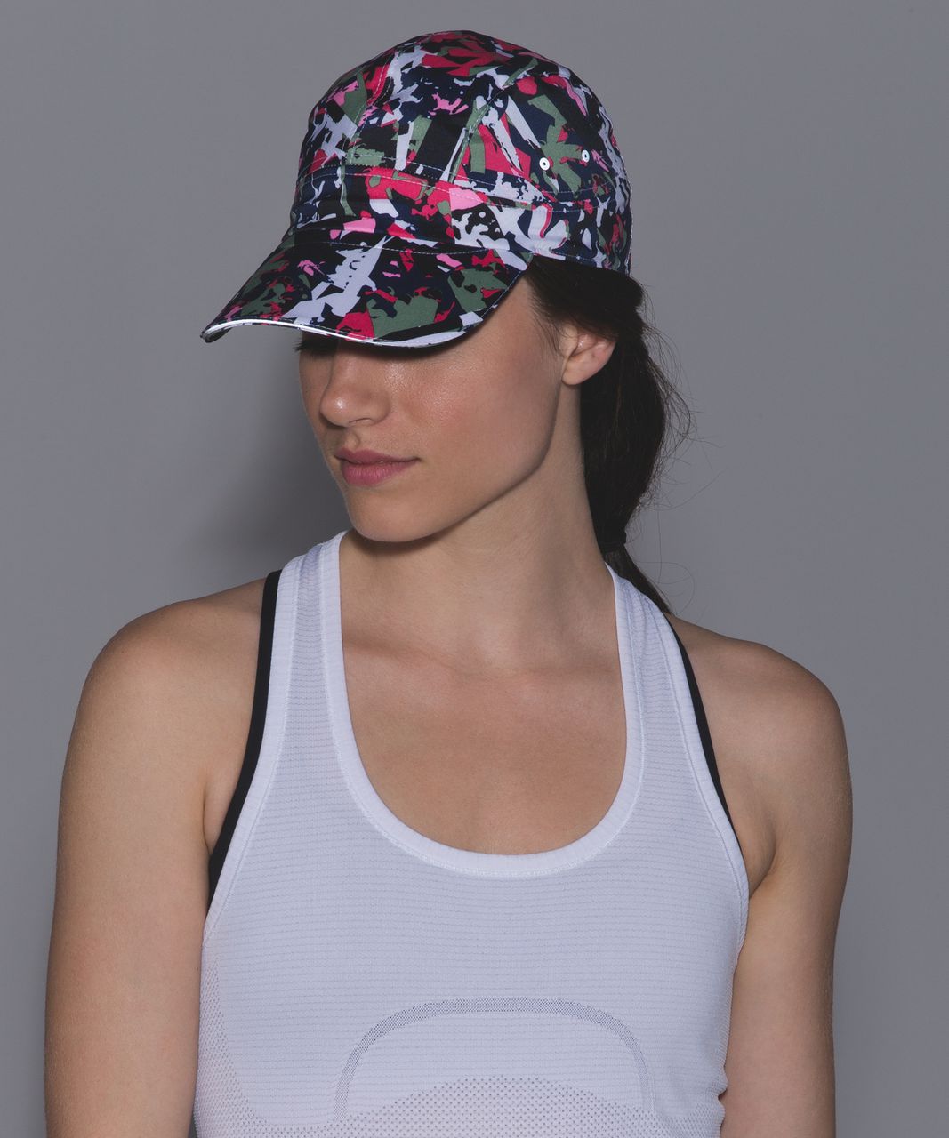 Lululemon Race To Place Run Hat 2.0 - Mini Pop Cut Boom Juice Multi / Hero Blue