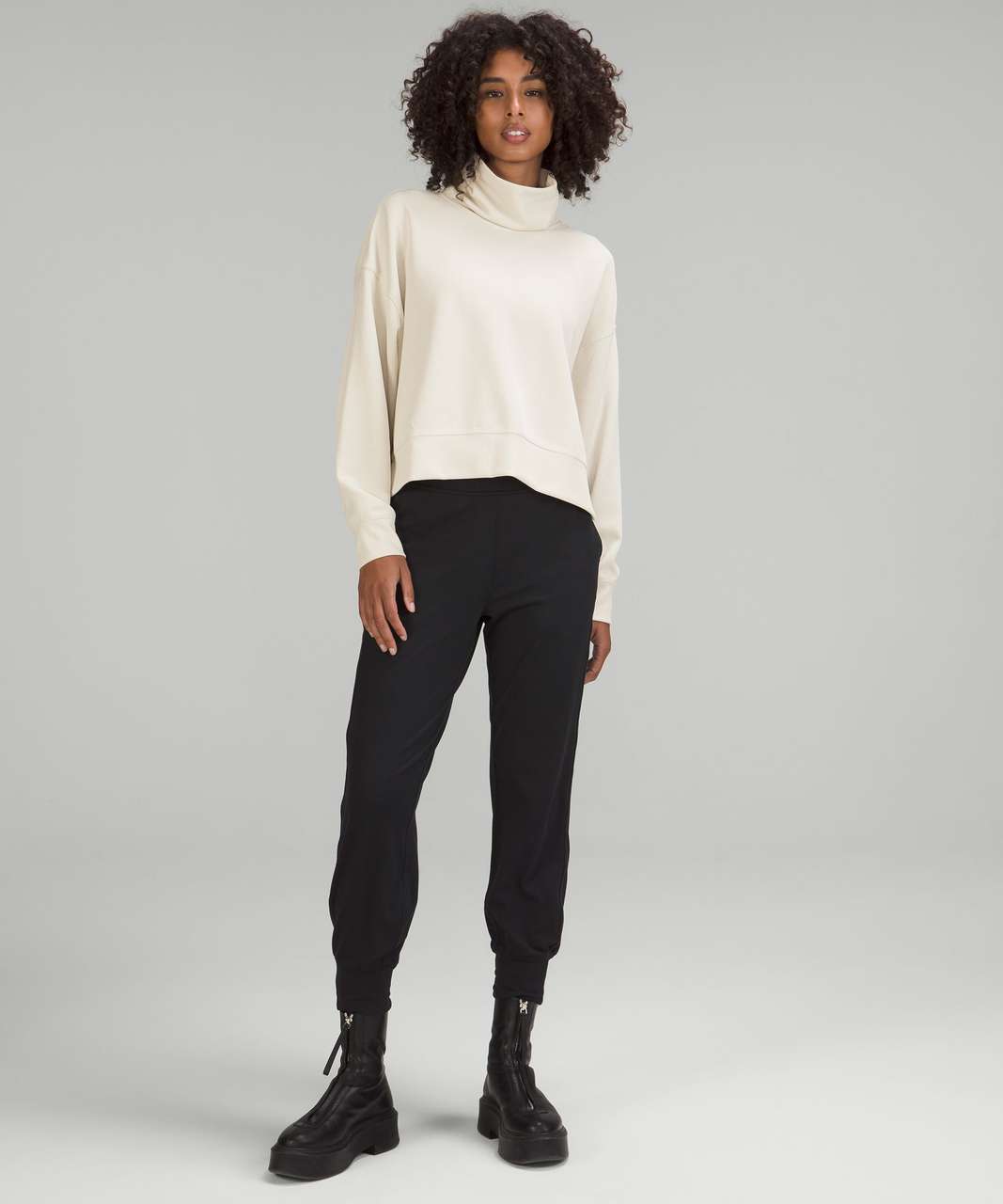 Lululemon Softstreme Turtleneck Pullover - White Opal