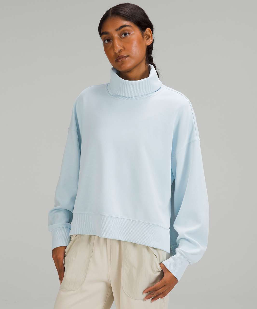 Lululemon Softstreme Turtleneck Pullover - Powder Blue