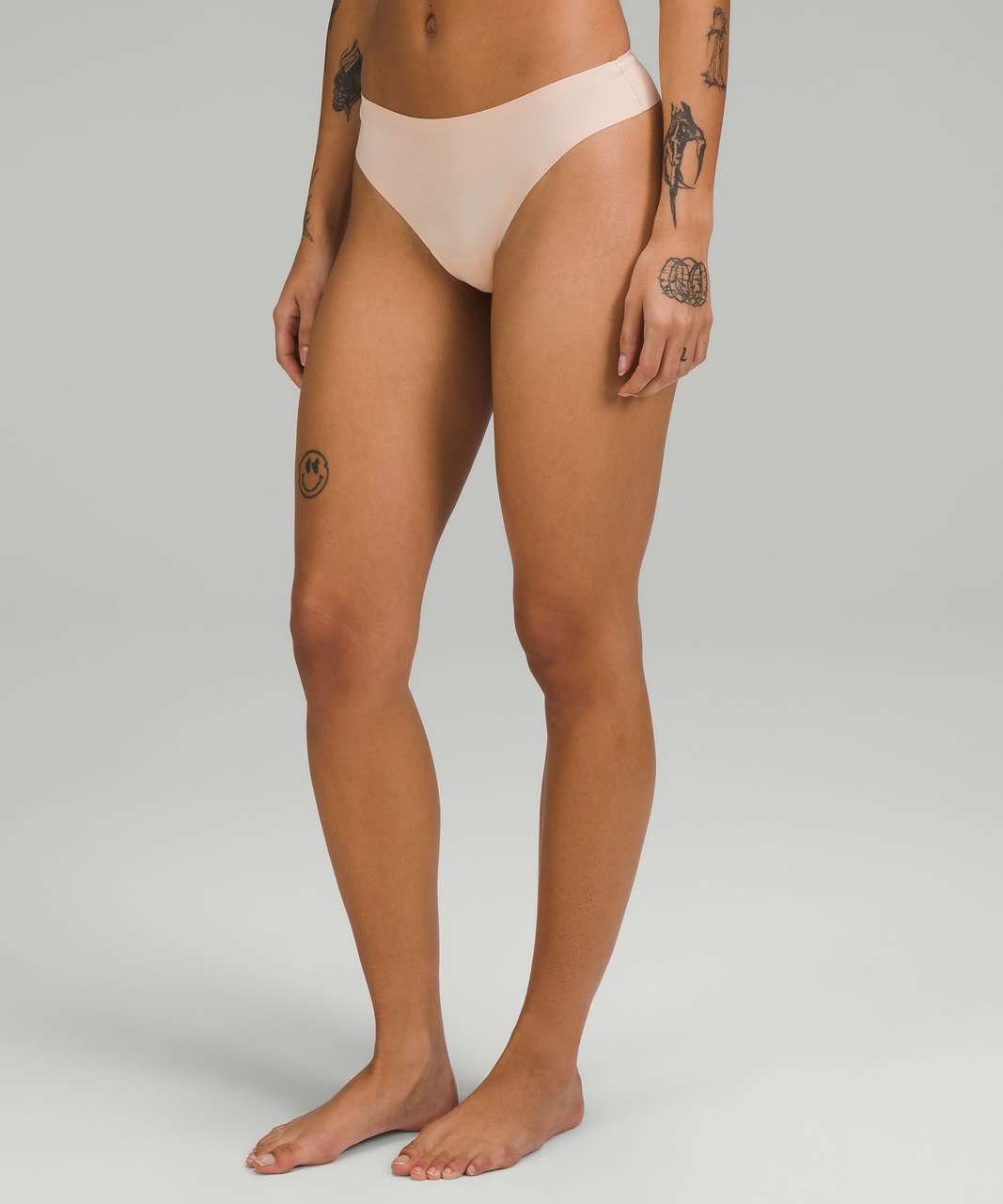 Lululemon UnderEase Mid-Rise Thong Underwear - French Press - lulu fanatics