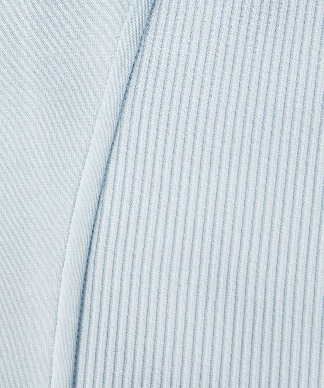 Lululemon Brushed Softstreme Ribbed Half Zip - Powder Blue - lulu fanatics