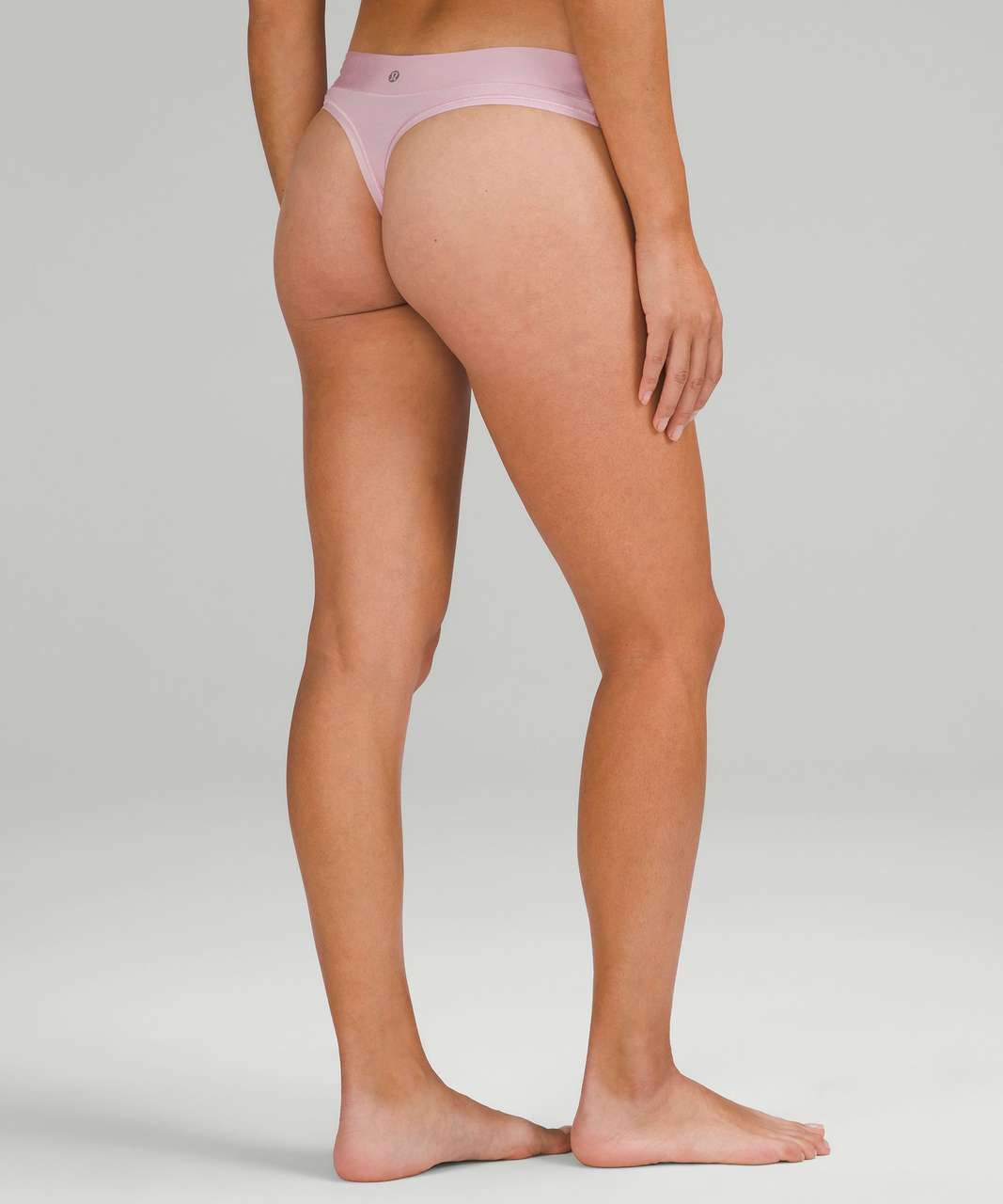Lululemon UnderEase Mid-Rise Thong Underwear 3 Pack - Gull Grey / Pink Peony / Cayenne