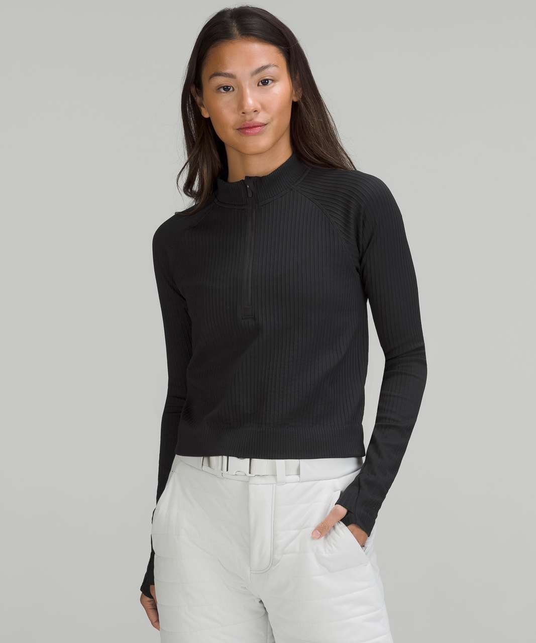 Lululemon Rest Less Pullover - Black / Black - lulu fanatics