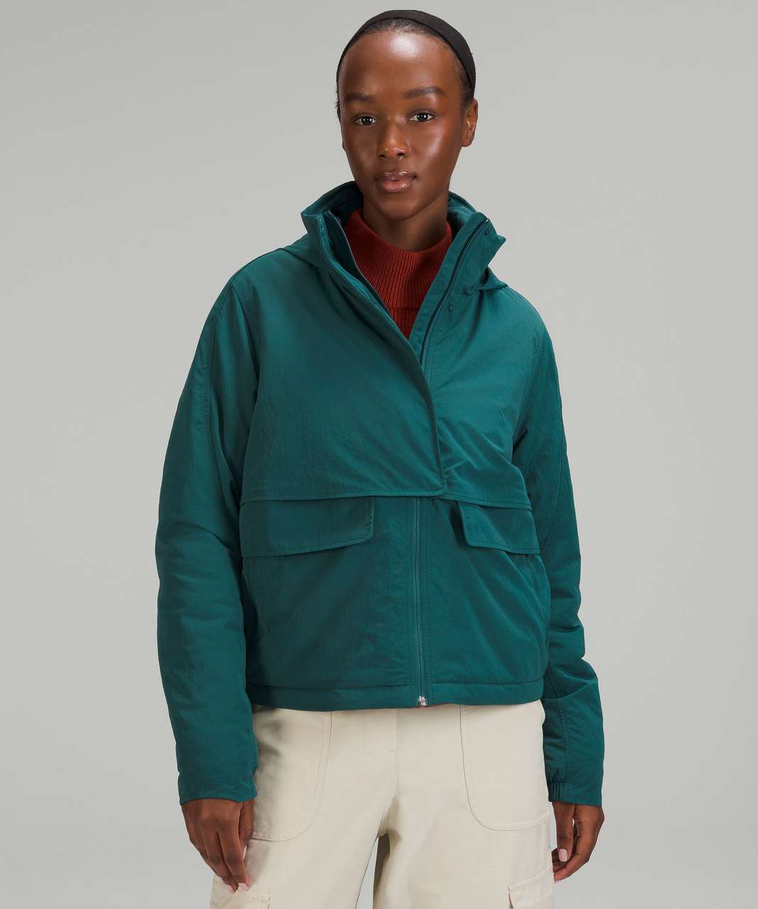 Lululemon Always Effortless Insulated Jacket - Green Jasper - lulu fanatics