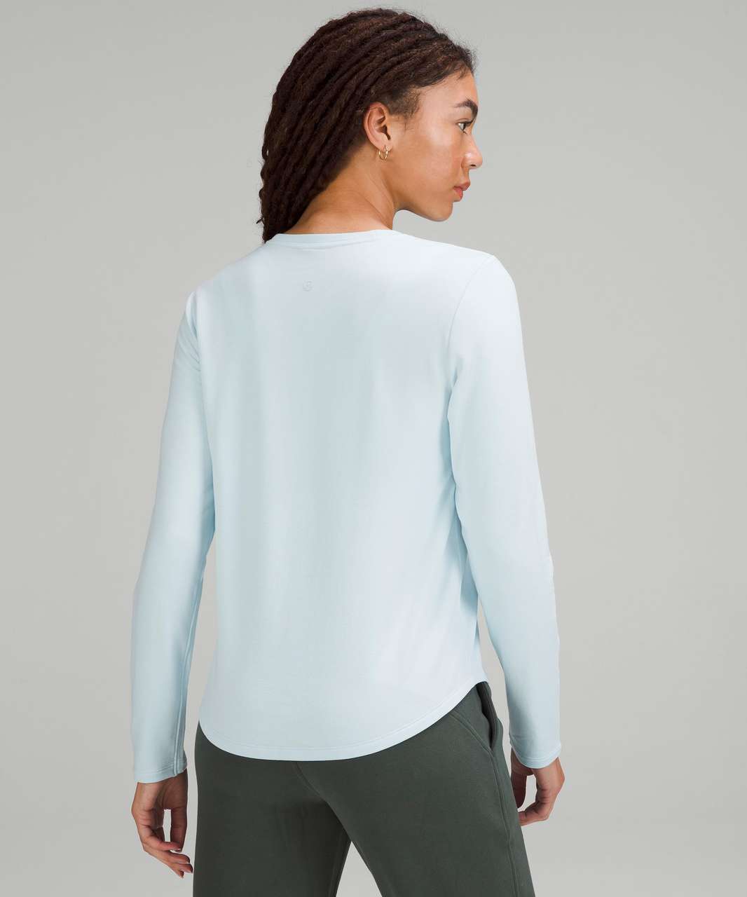 Lululemon Love Modal Fleece Long Sleeve Shirt - Powder Blue