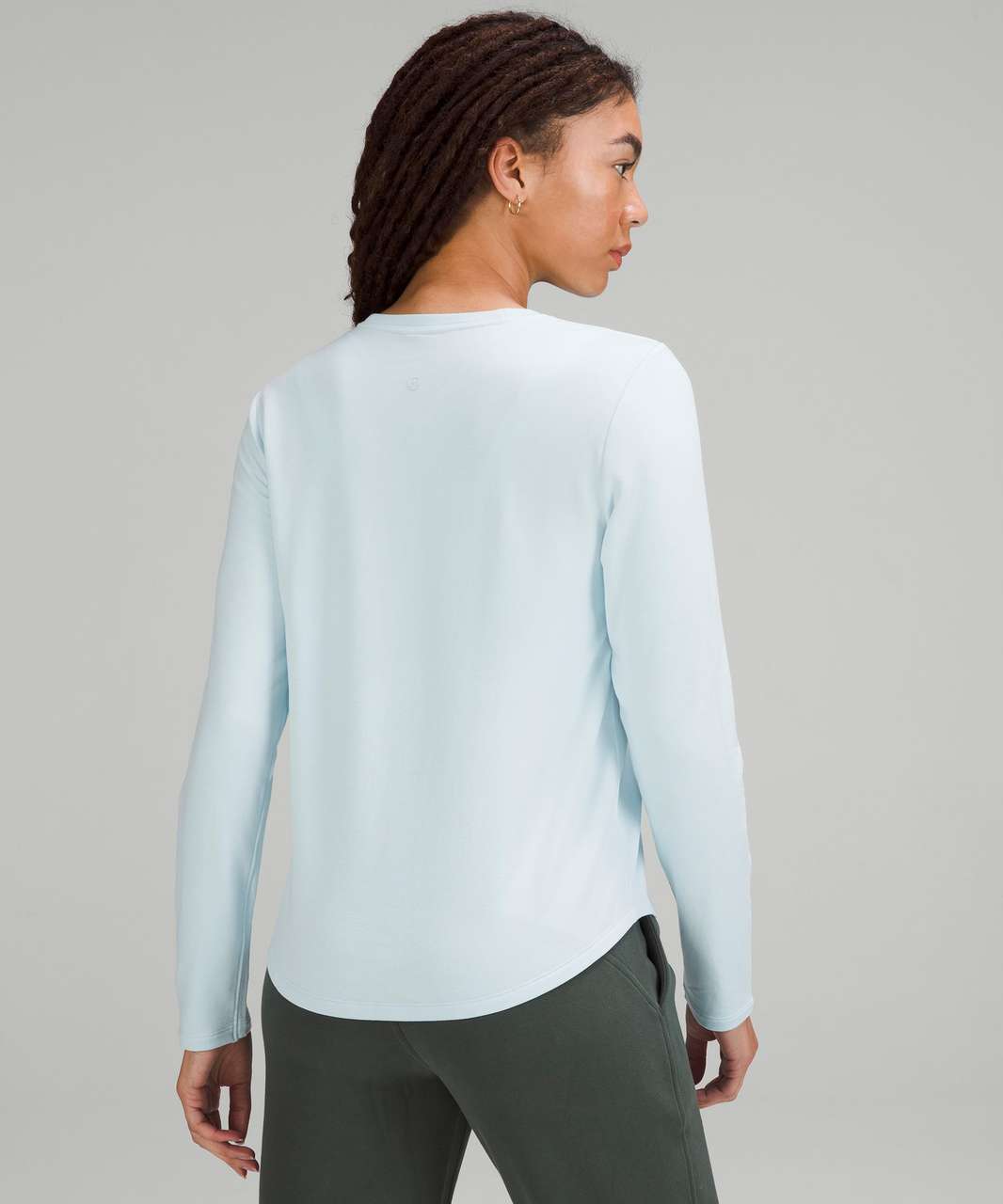 Lululemon Love Modal Fleece Long Sleeve Shirt - Powder Blue - lulu